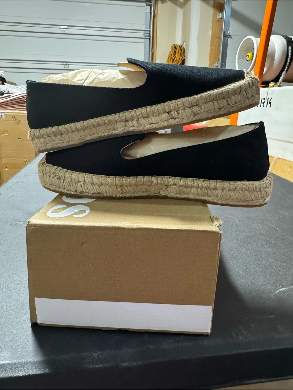 Soludos Smoking Platform Espadrille 8-8.5 Niche Black